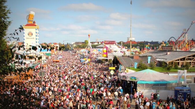 Blick über das Oktoberfestgelände